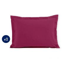 Lot de 2 taies d'oreiller Lovely Home LH71603 - 60 x 80 cm - Fuchsia