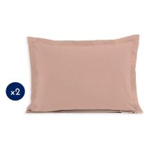 Lot de 2 taies d'oreiller Lovely Home LH71619 - 60 x 80 cm - Rose