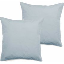 Vent Du Sud - 2er-pack Perkal-kopfkissenbezüge Aus Reiner, Langstapeliger, Gekämmter Baumwolle 80 Fäden/cm² Südwind - Gletscher - 2er-pack 