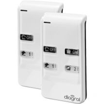 Diagral - DIAG41ACK - Lot de 2 télécommandes 4 fonctions