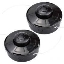 Lot de 2 Tête de débroussailleuse Universelle, A6481 Nylon Bobine de Rechange de Tondeuse Débroussailleuse Tête De Coupe M10 x 1,25 pour