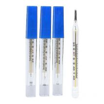Lot de 2 thermomètres en verre à mercure de qualité médicale pour mesure de la température corporelle pour adultes.