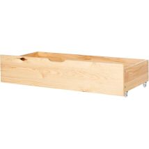 Beliani - Lot de 2 Tiroirs de Rangement en mdf pour Lit Bois Clair Oledon