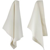 Lot de 2 torchons cuisine nid d'abeille PURE KITCHEN WAFFLE