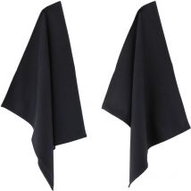 Linnea - Lot de 2 torchons cuisine nid d'abeille pure kitchen waffle