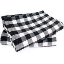 Lot de 2 torchons cuisine toile squares vichy 50x70 cm
