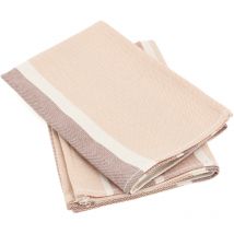 Lot de 2 torchons de cuisine toile coton oton 50x70 cm