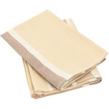 Lot de 2 torchons de cuisine toile coton oton 50x70 cm