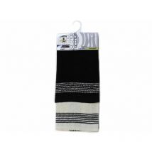 Lot de 2 torchons jacquard noir en coton - Noir