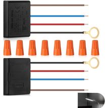 Rnemitery - Lampe De Table Interrupteur Tactile Variateur,Lot de 2 variateurs tactiles à 3 voies pour lampe de bureau, kit de réparation de