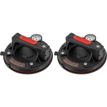 Gojoy - Lot de 2 ventouses électriques avec manomètre, Ventouse électrique Charge maximale : 170 kg, Fonctionne avec piles, Ventouse à Vide Pour