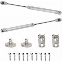 Linghhang - Lot de 2 vérins à gaz hydrauliques 100 n, bras pneumatique pour soulever des amortisseurs à gaz, charnières de porte d'armoire à 90