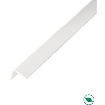 Lot de 20 baguettes angles pvc blanc 2600 x 30 x 30 mm