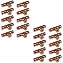 Arcanaute - Lot de 20 Boutons de meuble en t cuivre Industriel - Ø12