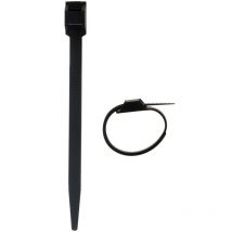 Zenitech - Lot de 100 colliers de câblage 6x114mm - Noir