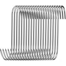 Lot de 20 Crochet de boucher en acier inoxydable, Crochet de boucher pour le traitement de la viande de antirouille, Convient pour suspendre