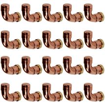 Arcanaute - Lot de 20 Crochets porte-torchon cuivre et laiton Industriel