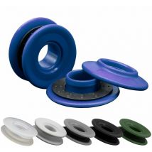 Lot de 10 oeillets à clipser pour bâche à bulles ou autres types de bâches - Bleu Linxor