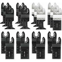 Dpzo Lot de 20 lames de scie oscillantes professionns pour bois/métal, outil multifonction universel Quick Release pour Fein Multimaster, Ryobi,