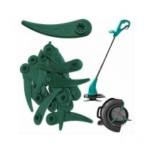 Lot de 20 Lames en Plastique de Rechange pour Coupe Bordure, Lame Plastique Coupe Bordure, Lame Coupe Bordure pour coupe-bordures Bosch Durablade Art