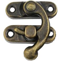 Lot de 20 loquets de loquet de couleur bronze antique avec bras pivotant à droite