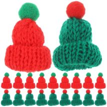 Lot de 20 mini bonnets de Noël en laine pour bébé