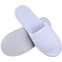 Lot de 20 paires de chaussons éponge jetables Blancs pour Thalasso, hôtel, spa , piscine ...