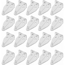 Lot de 20 Pièces Aveugle Supports de Fixation Titulaire Aveugle Remplacement d' Inclinaison Aveugles Crochet d' Obturation Crochets Draperie Matériel