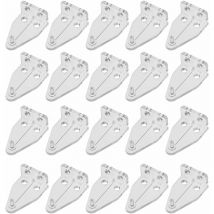 Lot de 20 Pièces Aveugle Supports de Fixation Titulaire Aveugle Remplacement D' Inclinaison Aveugles Crochet D' Obturation Crochets Draperie Matériel
