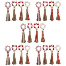 Lot de 20 ronds de serviette en bois pour la Saint-Valentin