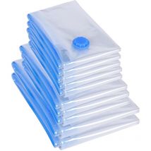 Lot de 20 sacs de rangement sous vide transparents pour garde-robe
