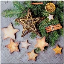 Lot de 20 serviettes papier Gateau de noel