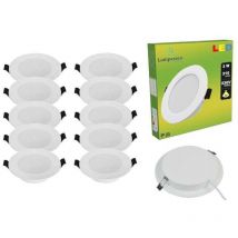 Lampesecoenergie - Lot de 20 Spot Encastrable led Downlight Panel Extra-Plat 3W Blanc Froid 6000K