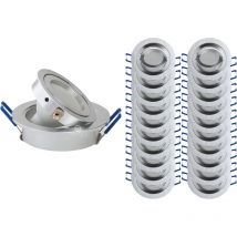 Lampesecoenergie - Lot de 20 spot led encastrable orientable 5w eq. 50w, blanc chaud ref.64853000