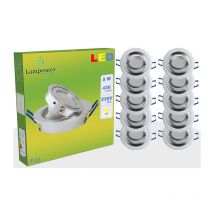 Lot de 20 spot led encastrable orientable 5w eq. 50w, blanc neutre ref.64854000
