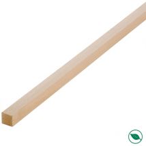Forestea - Lot de 20 tasseaux hêtre rabotés 2400 x 9 x 28 mm - pefc 70%