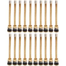 Lot de 20 tiges de valve de camion de 5 pouces, tige de valve droite sans chambre à air en cuivre TR574 pour alésage de valve de 0,625 pouce