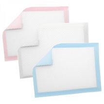 Lot de 200 alèses pour bébé jetables, imperméables - 40 x 60 cm - Bleu Monsieur Bébé