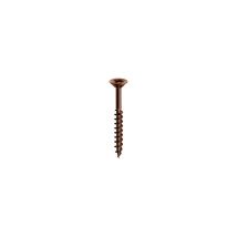 Lot de 200 vis a' bois mode'le 05052 4x60 mm t.s.p. tete fraise'e en acier bronze' partiellement filete'e pour panneaux de particules agglome're'es