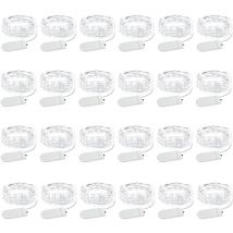 Lot de 24 guirlandes lumineuses à piles, 3 m, 30 led, fil de cuivre, mini guirlandes étoilées pour bocaux Mason, décoration de Noël, mariage, fête,