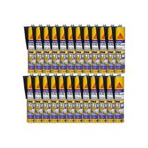 Sika - Lot de 24 mastics colle flex 11 fc+ Evolution - Noir - 300ml