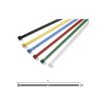 Hellermanntyton - Lot de 25 colliers bleu de serrage ré-ouvrables 195x4,7mm PA66