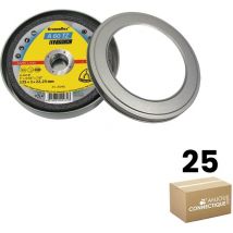 Klingspor - Lot de 25 Disques à tronçonner, Type a 60 tz 125x1x22,23 mm