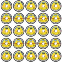Lot de 25 Disques à tronçonner, Type a 960 tz, 125x1x22,23 mm