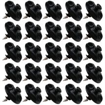 Lot de 25 Fixations déco vis Placo Noir - L'Attachante