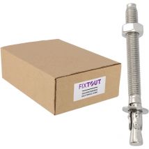 Rotofor - Lot de 25 goujons d'ancrage en acier inoxydable A2 M10 - Diamètre 10 mm - 70 mm