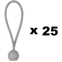 Lot de 25 tendeurs à boule 20 cm