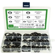 Lot de 290 rondelles de sécurité Quick Speed - 7 tailles - Pour une installation sûre et facile
