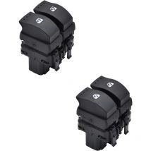Lot de 2,Interrupteur principal de commande de lève-vitre, avant gauche, 2 boutons, pour Opel Vivaro (F7) 2003 – 2017, 10 broches, numéro de pièce