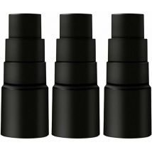 Lot de 3 adaptateurs pour tuyau d'aspirateur - Pour Kärcher Bosch Parkside Makita Metabo Black & Decker